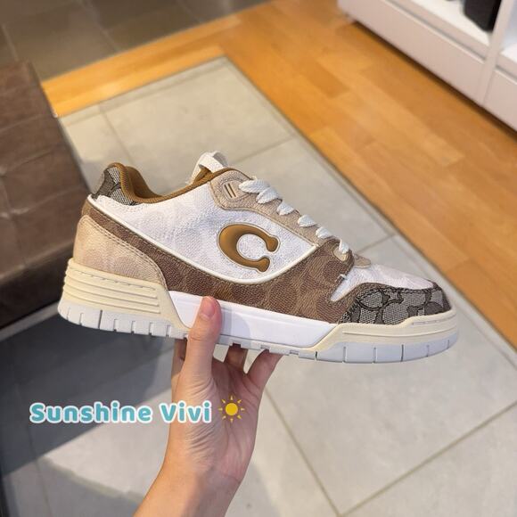 NWT Coach Men's Soho Sneaker In Mixed Signature CAQ11 us 7.5 - Picture 1 of 6